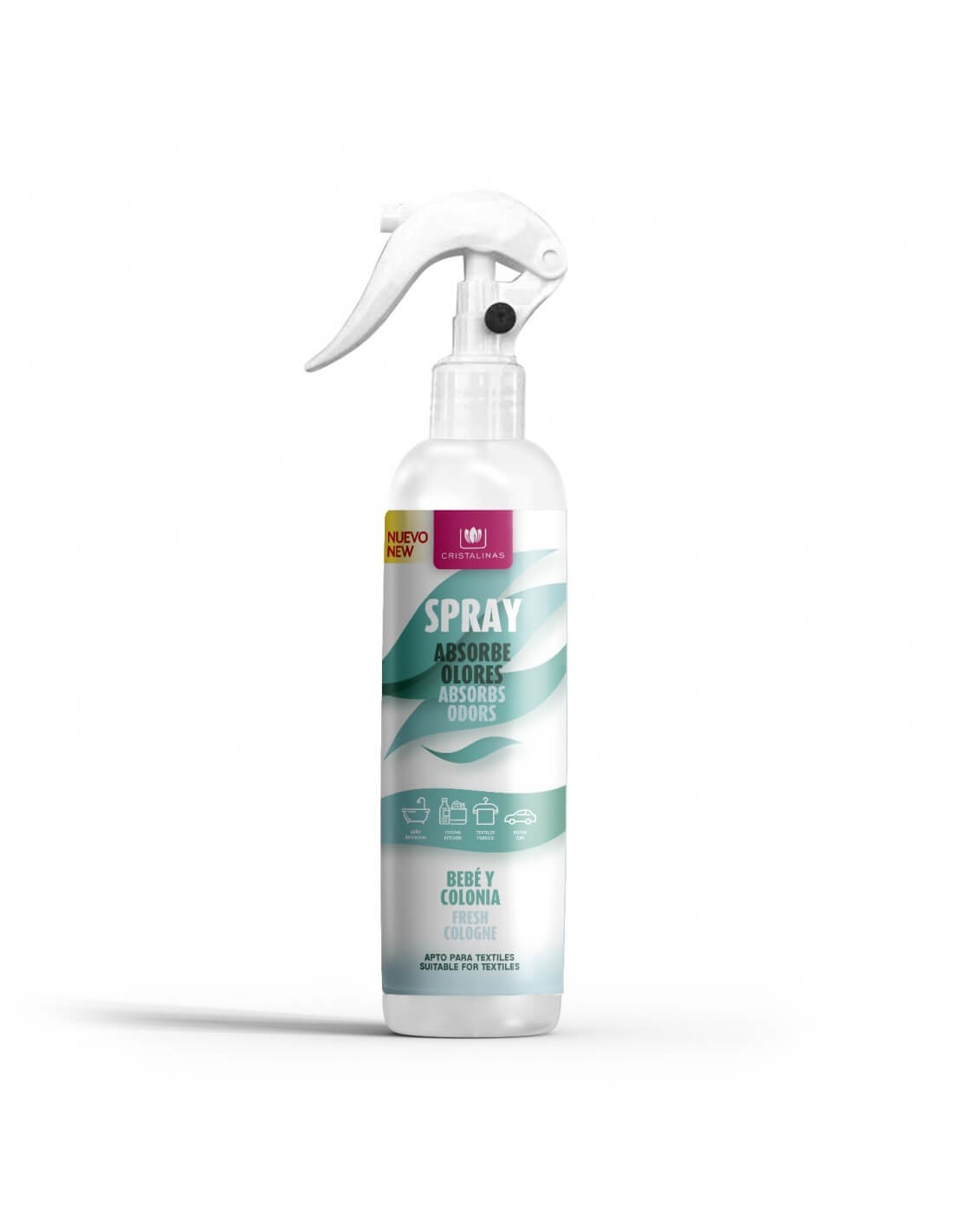 Spray absorbe olores aroma a bebé y colonia